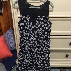 Forever 21 floral high low dress
